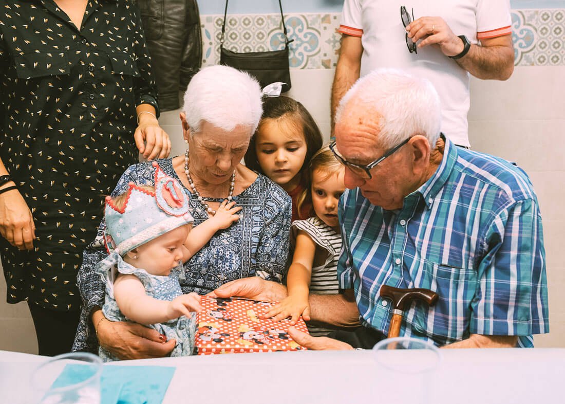 Reportaje fotos con los mayores y abuelos